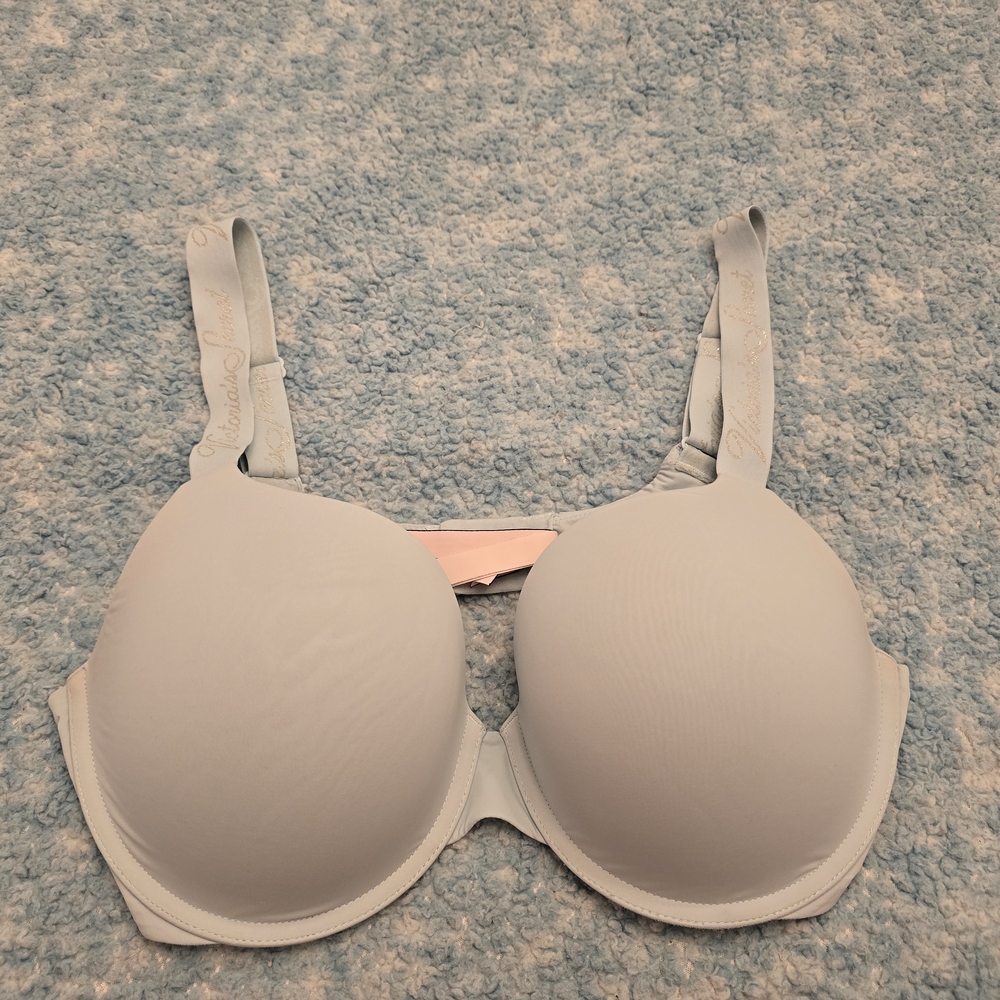 Victoria's Secret 38D T-Shirt Push-Up Full Coverage Light Blue/Green Bra, VGC